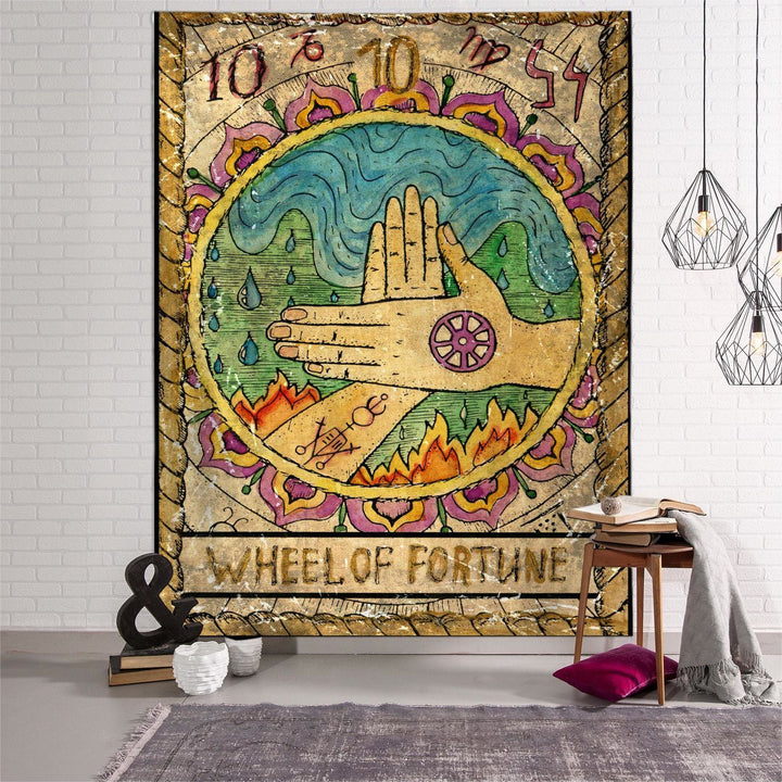 Olivenorma Witch Fairy Zodiac Horoscope Tapestry Pattern - 150*200cm - Flannel - Palm & WHEEL OF FORTUNE - image 2