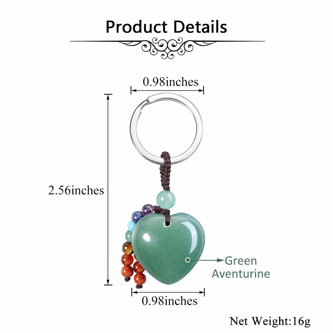 Olivenorma Natural Crystal Heart Keychain - image 13