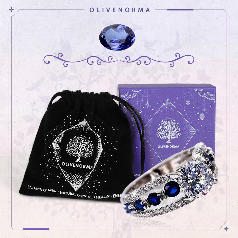 FREE Today: Creative Hollow Sapphire Blue Zircon Ring - image 6