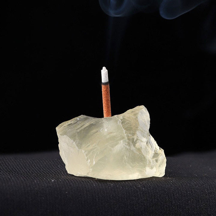 Olivenorma Crystal Raw Stone Incense Stick Holder Gemstone Decoration - image 31