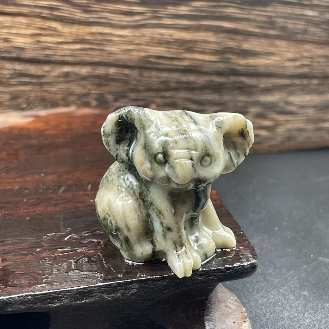 Olivenorma 1.2 Inches Carved Cute Koala Figurine Gemstone Decoration - image 8