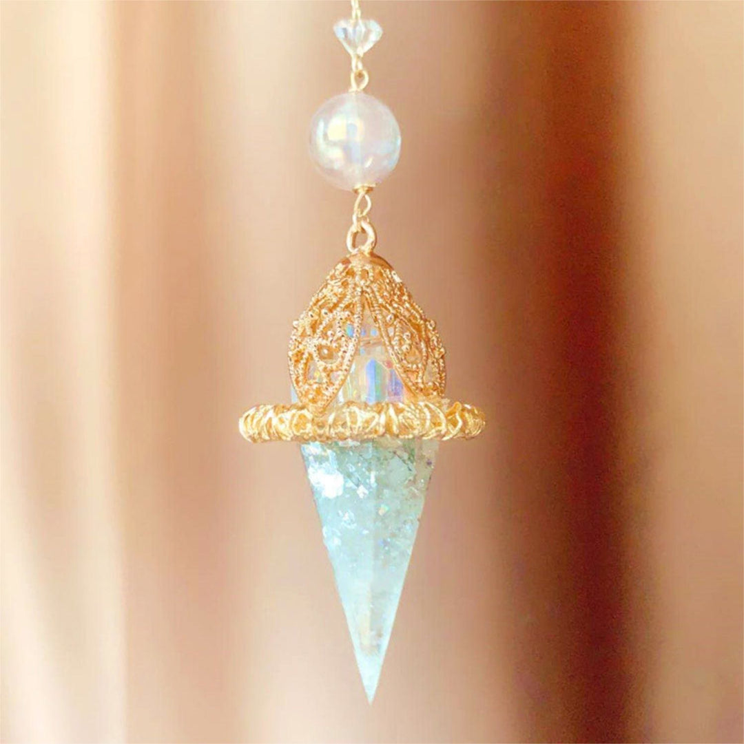 Olivenorma Clear Crystal Star Lucky Pendulum