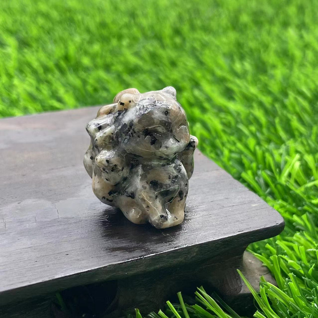 Olivenorma Natural Stone 3cm Nine Tailed Fox Gemstone Decoration - image 18