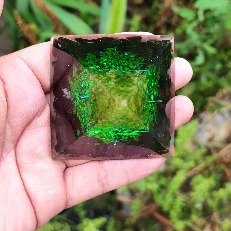 FREE Today: Guardian's Prosperity Obsidian & Peridot Orgone Pyramid - image 5