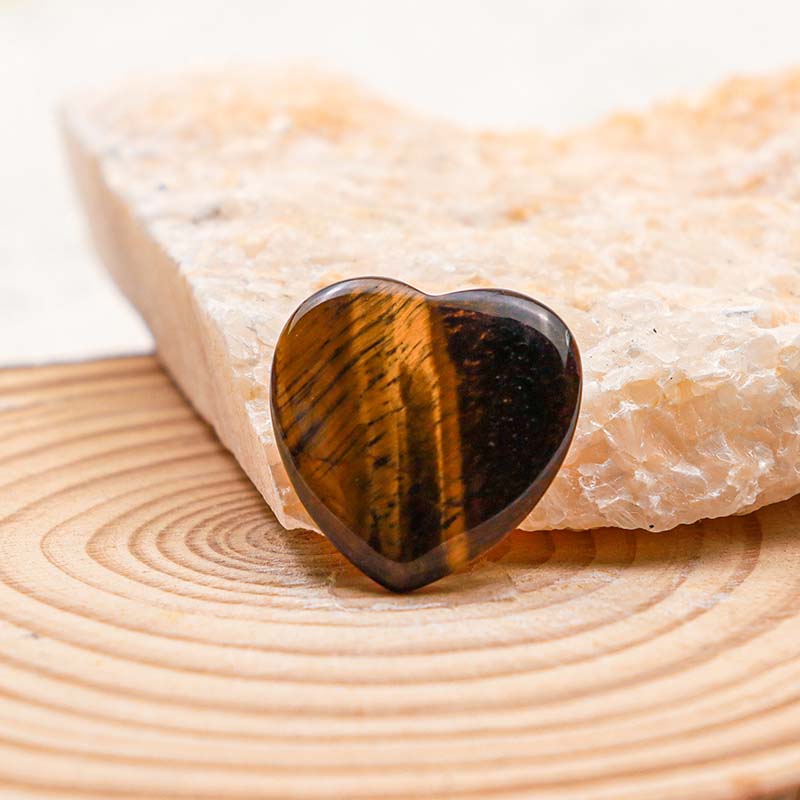 Olivenorma Tiger Eye Protection Crystal Heart - image 1