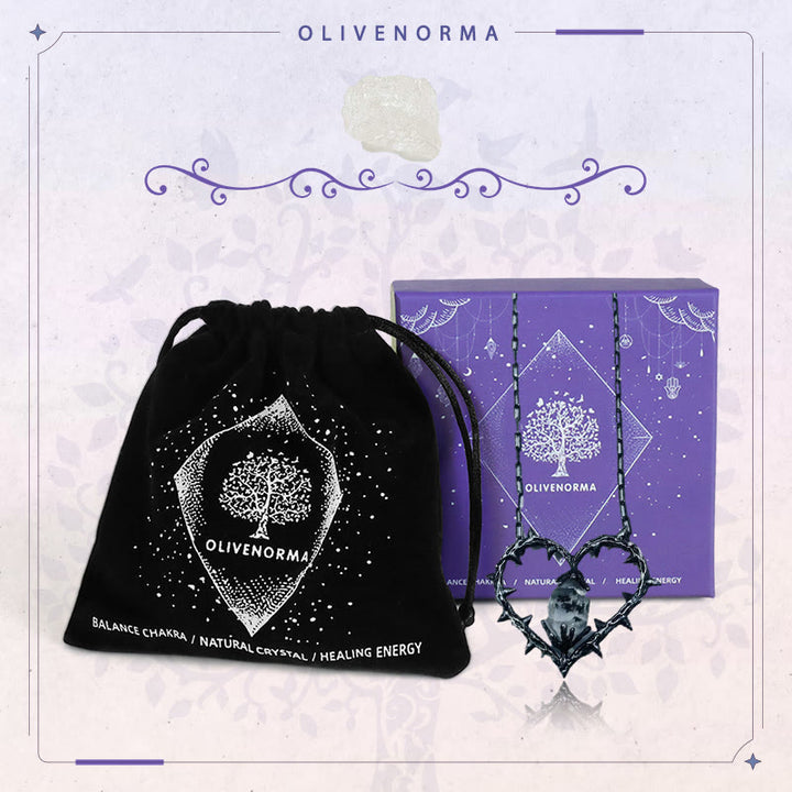 FREE Today: "Witch's Heart"-Clear Crystal Thorn Heart Necklace - image 4