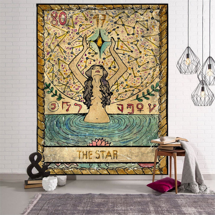 Olivenorma Witch Fairy Zodiac Horoscope Tapestry Pattern - 150*200cm - Flannel - Witch & THE STAR - image 0