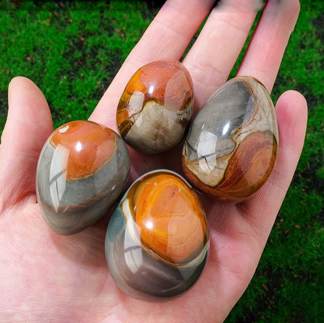 Olivenorma Natural Ocean Agate Crystal Eggs