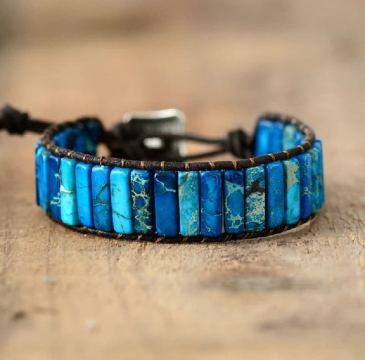 Olivenorma Emperor Stone Chakra Energy Bracelet  - Blue Emperor Stone - image 4
