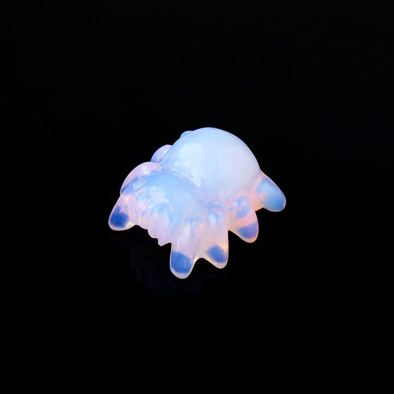 Olivenorma Natural Crystal Spider Carving Gemstone Decoration - Pink Opalite - image 21
