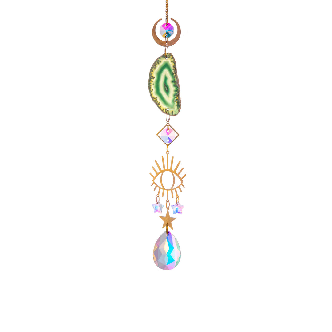 Olivenorma Agate Suncatcher Wind Chime