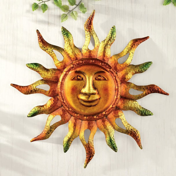 Olivenorma Sun Ray Design Metal Wall Decor