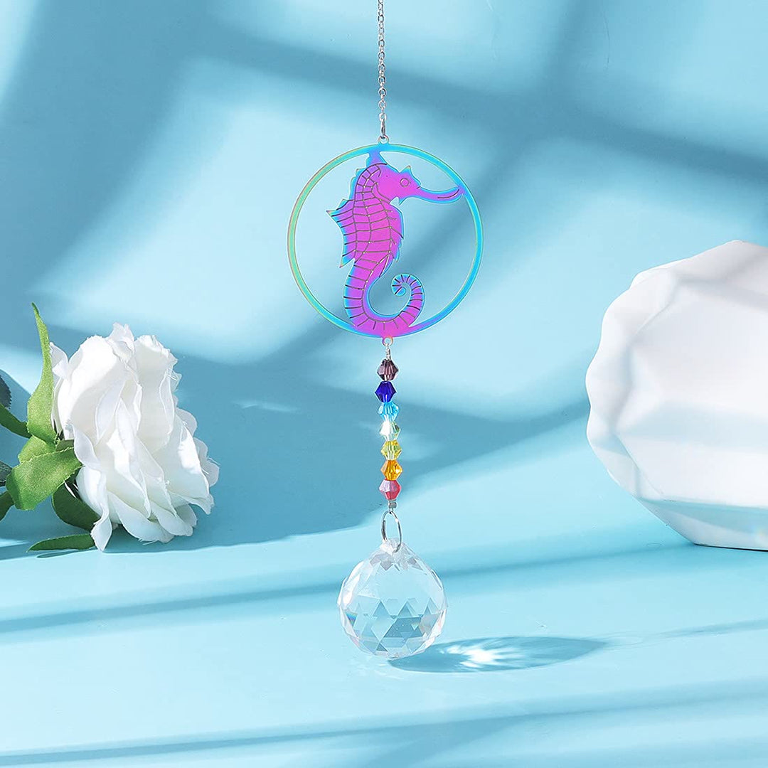 Olivenorma Clear Crystal Hanging Chakra Beads Wind Chime Suncatcher - image 4