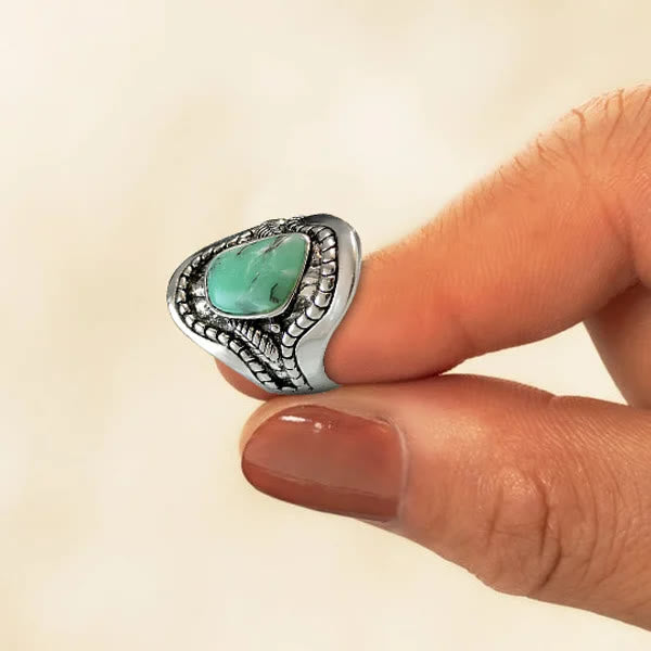 Olivenorma Vintage Large Turquoise Ring