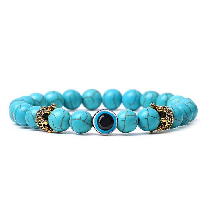 Natural Stone With Evil Eye Protection Bracelet