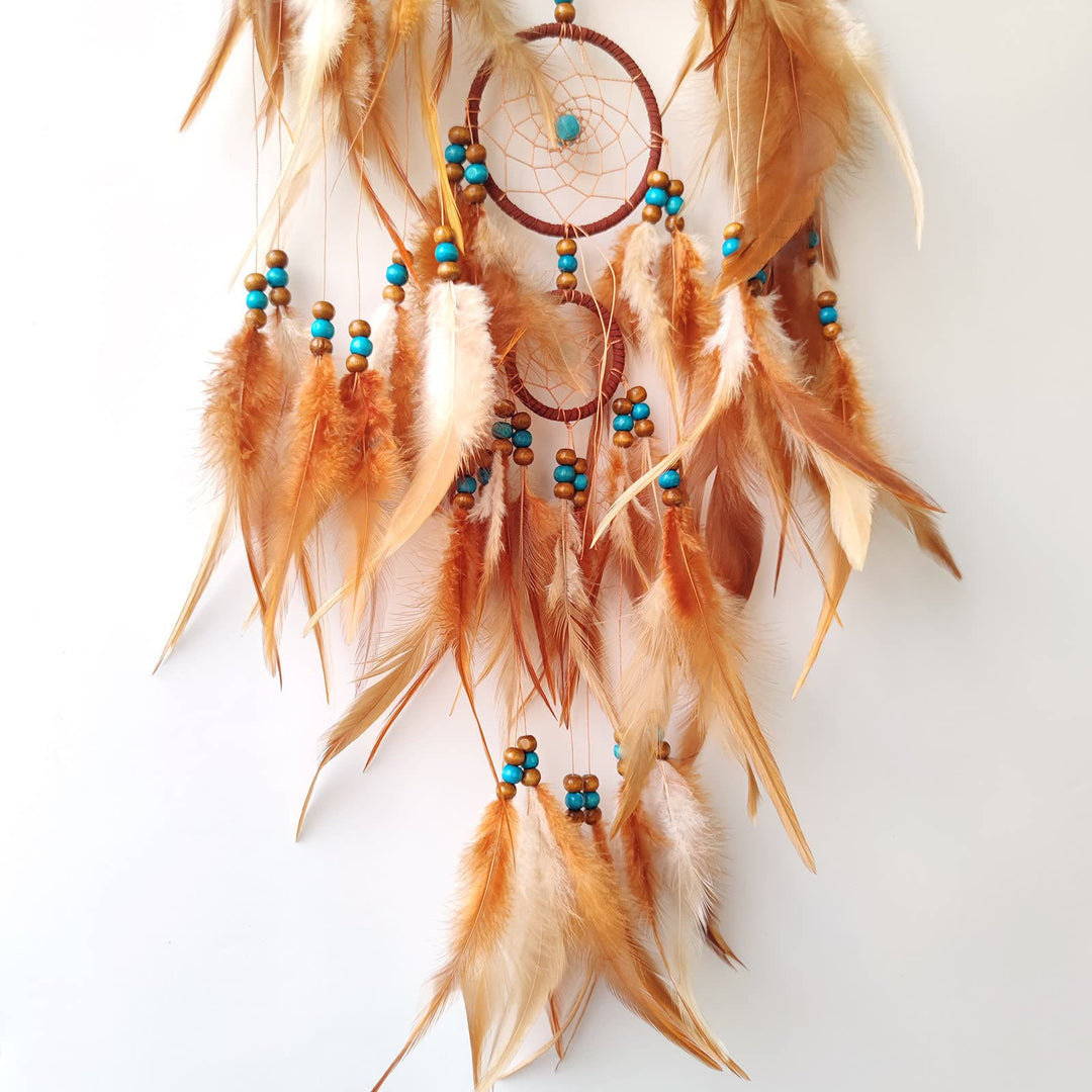 Olivenorma Citrine Turquoise Tree Of Life Feather Dream Catcher