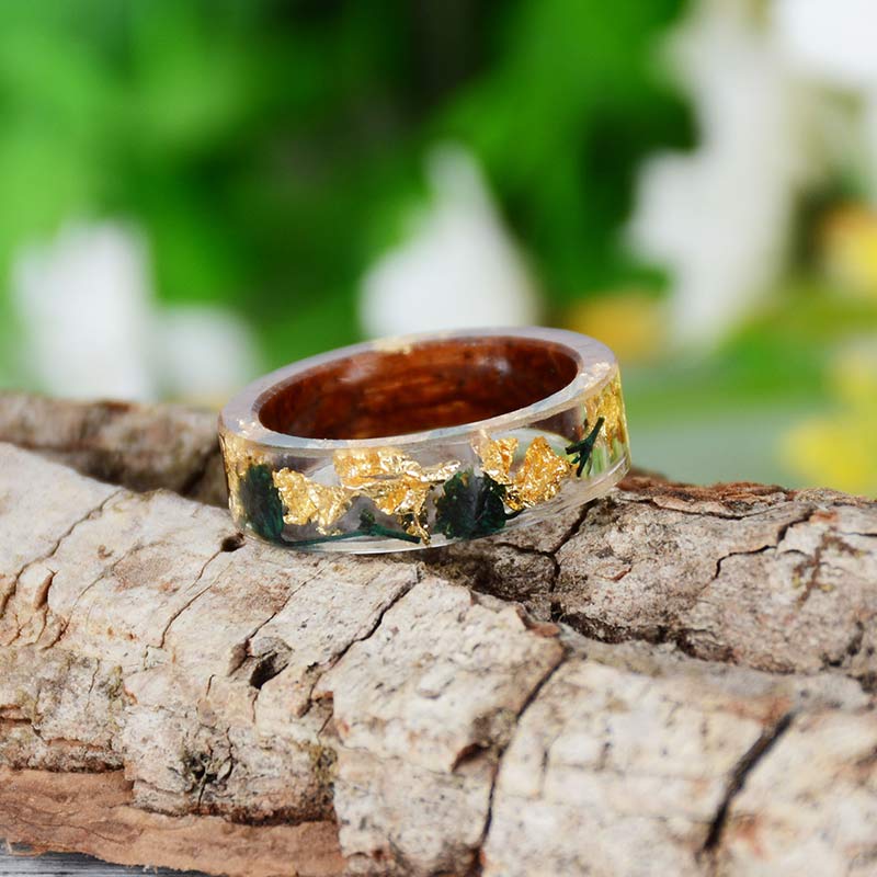 Olivenorma Intellectual & Optimistic - Handmade Wood Ring