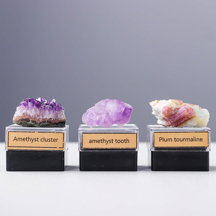 Olivenorma 9pcs Set Natural Crystal Set Gift Box