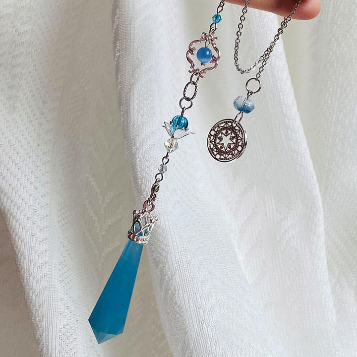 Olivenorma Aquamarine Antlers Crown Pendulum - Aquamarine&Crown - image 2