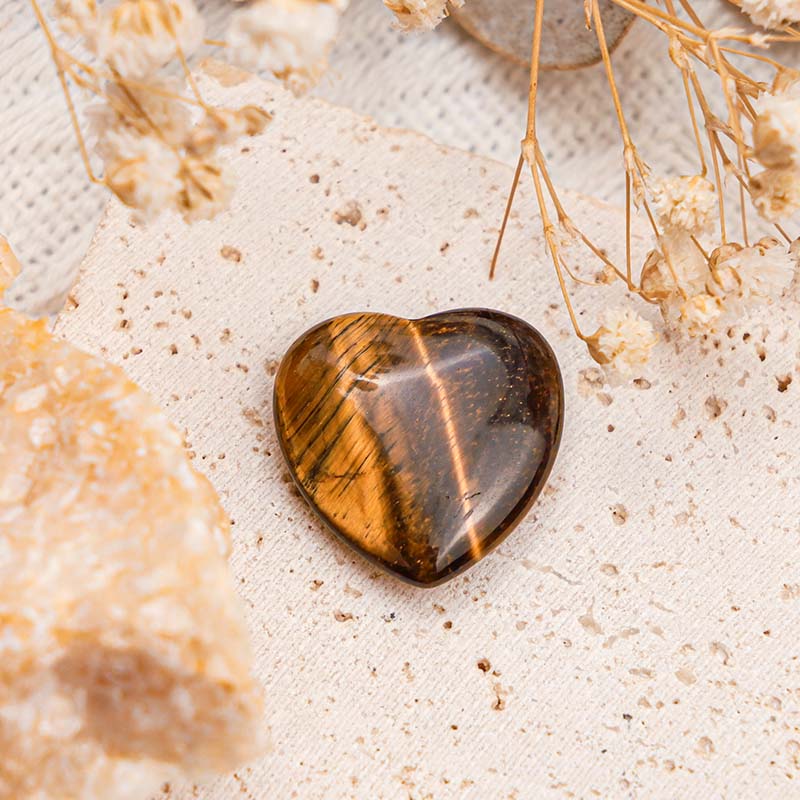 Olivenorma Tiger Eye Protection Crystal Heart