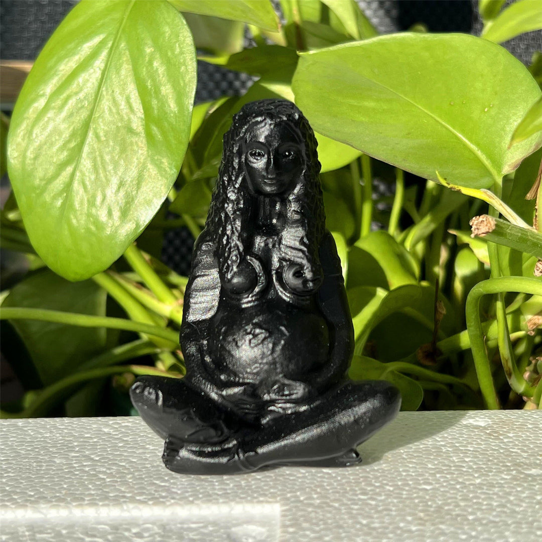 Olivenorma Natural Hand Statue Of Goddess Gaia Carving Decoration