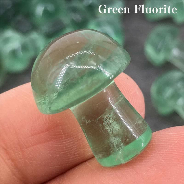 Olivenorma Natural Crystal Mini Mushroom Decoration  - Green Fluorite  - image 43