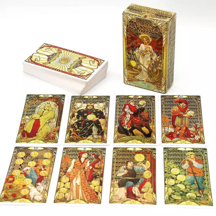 Olivenorma Golden Art Nouveau Tarot Deck Cards