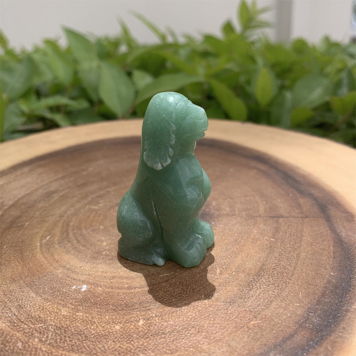 Olivenorma Green Aventurine Dog Stone Carving Gemstone Decoration - image 5