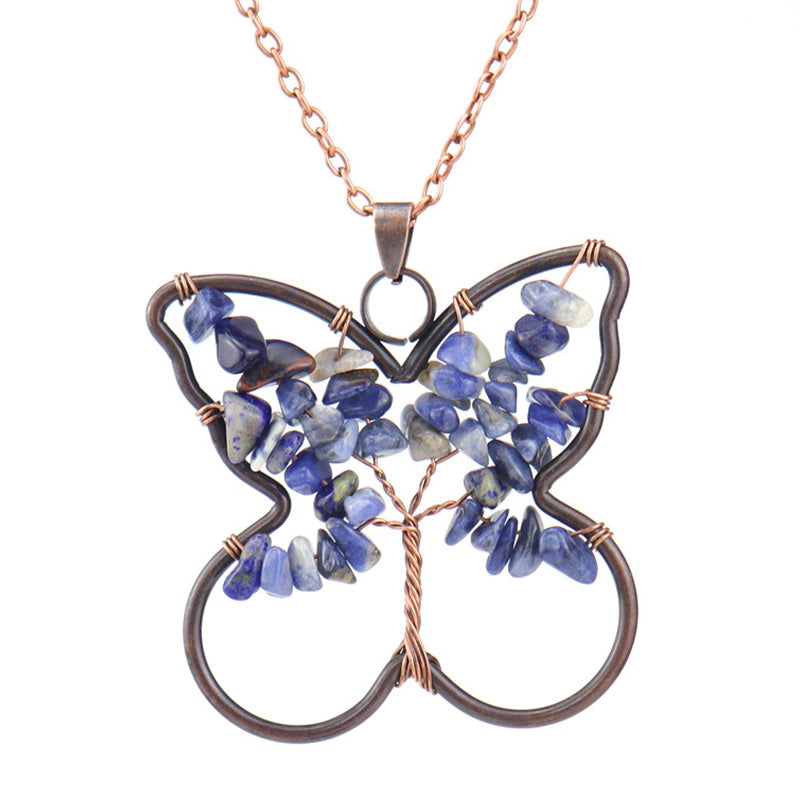 Chakra Butterfly Healing Necklace