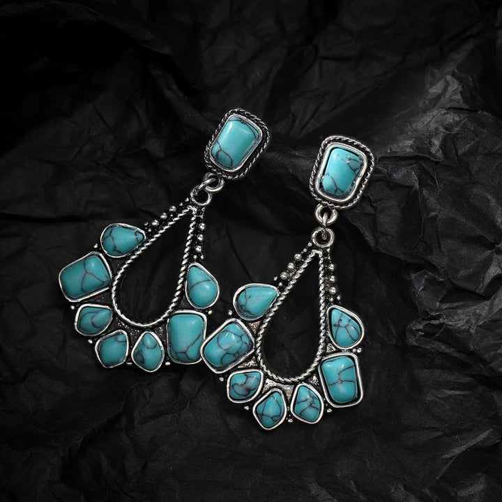 Olivenorma "Sedona Sky" Vintage Turquoise Earrings