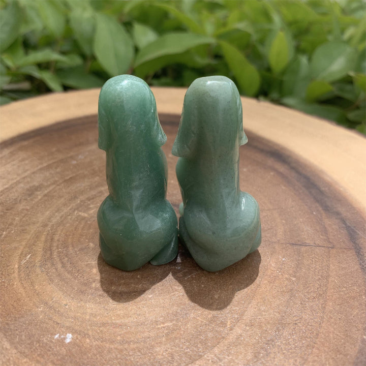 Olivenorma Green Aventurine Dog Stone Carving Gemstone Decoration - image 6