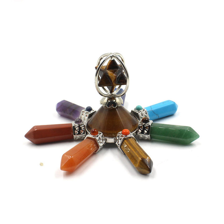 Olivenorma Natural Crystal Chakra Decoration