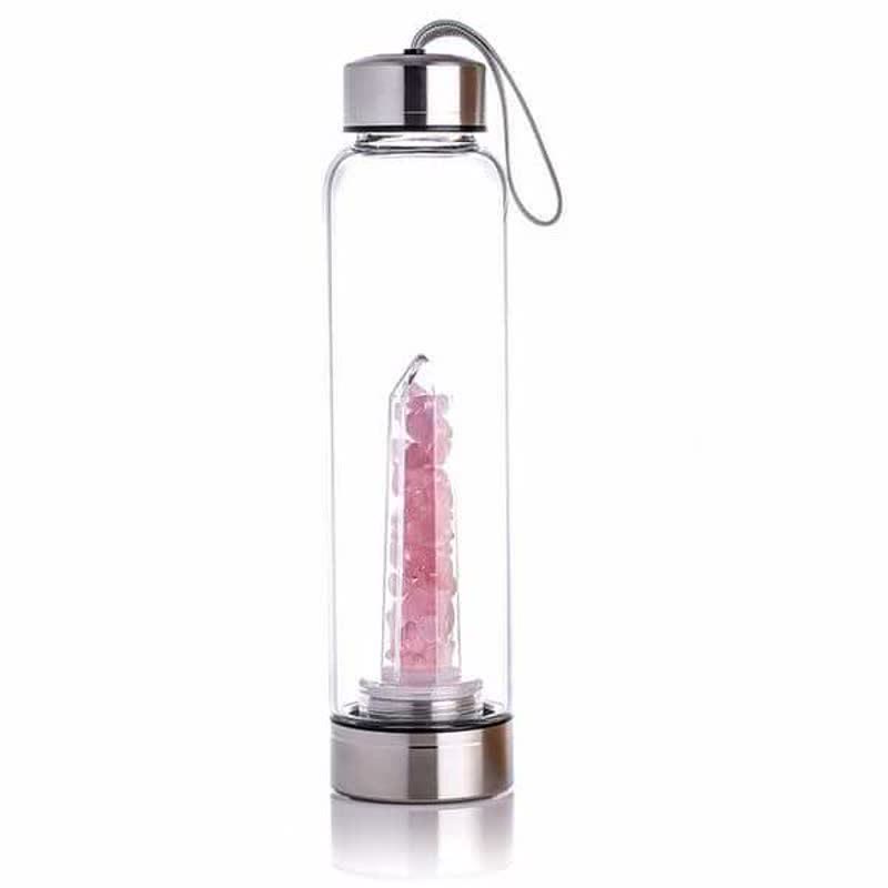 Olivenorma Crystal Elixir Water Bottle - Rose Quartz - image 7