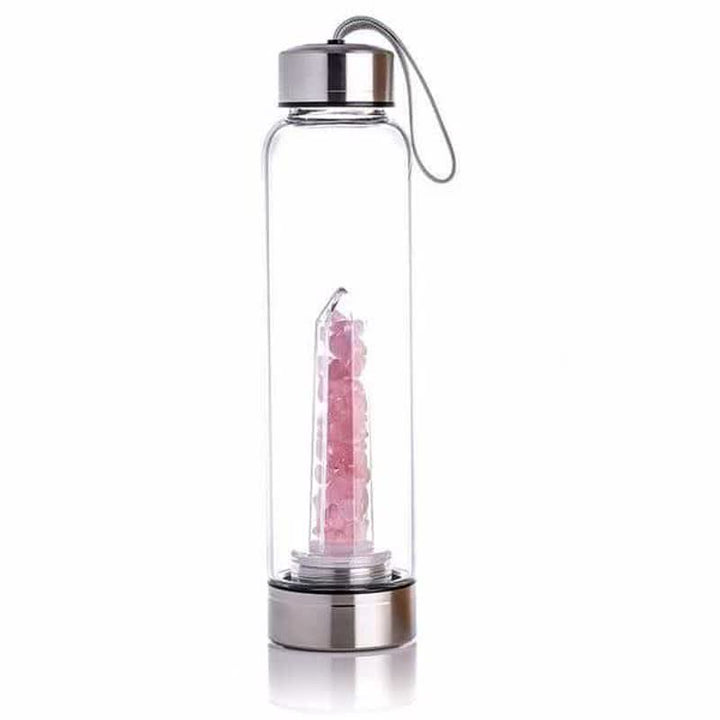 Olivenorma Crystal Elixir Water Bottle - Rose Quartz - image 7