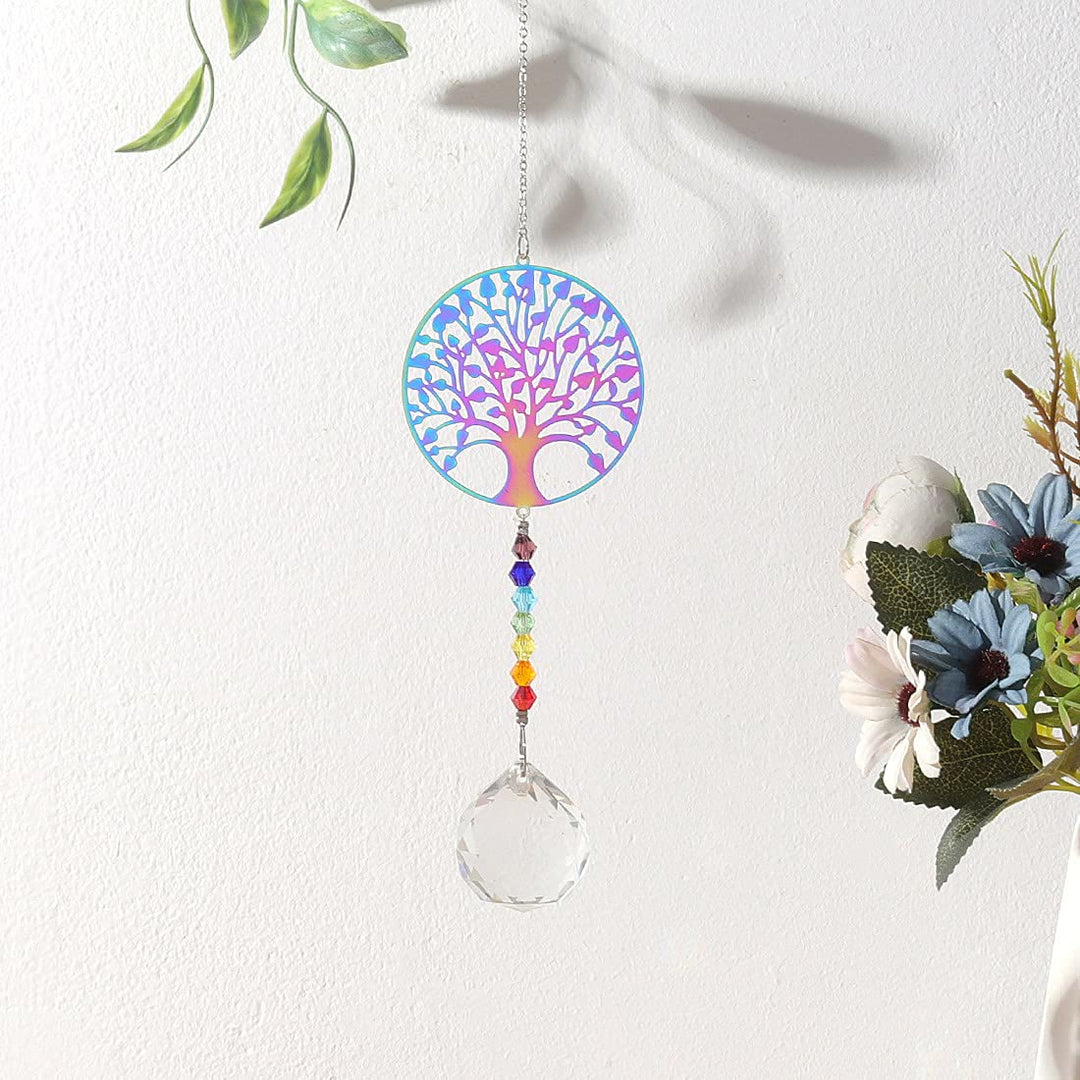Olivenorma Clear Crystal Hanging Chakra Beads Wind Chime Suncatcher - image 16
