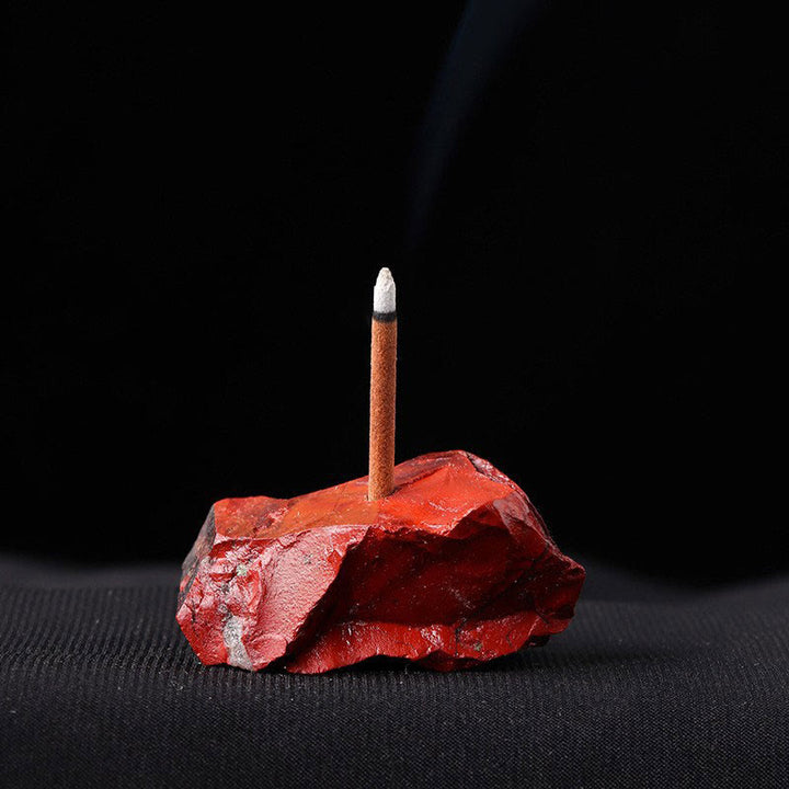 Olivenorma Crystal Raw Stone Incense Stick Holder Gemstone Decoration - image 17