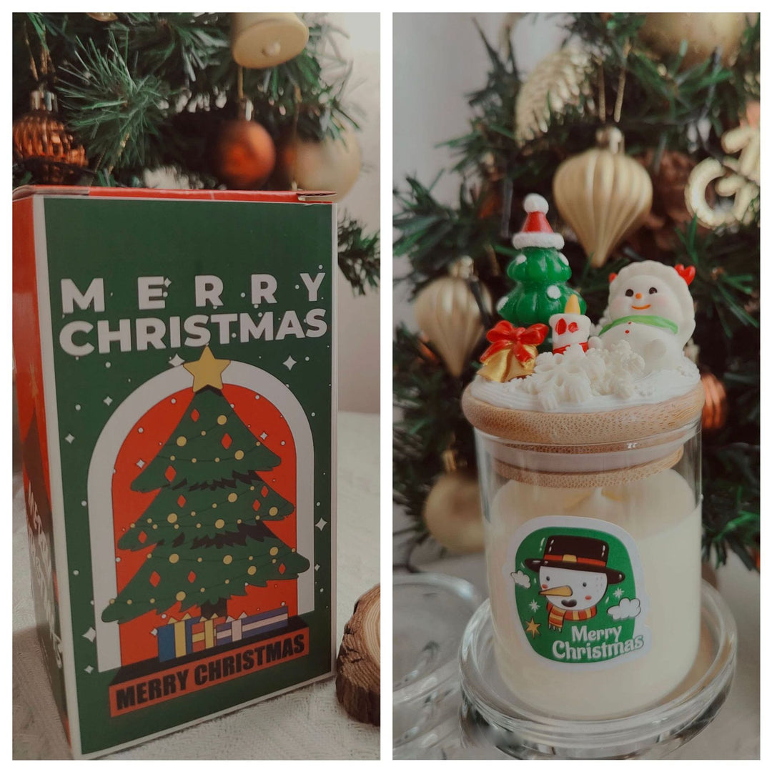 Olivenorma Christmas Santa Decor Candle