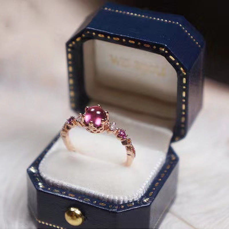Olivenorma Garnet Engagement Wedding Ring  - Garnet - image 0