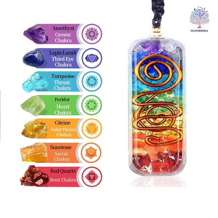 Olivenorma Orgone Chakra Healing Necklace