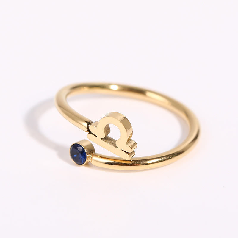 Olivenorma Zodiac Birthstone Ring