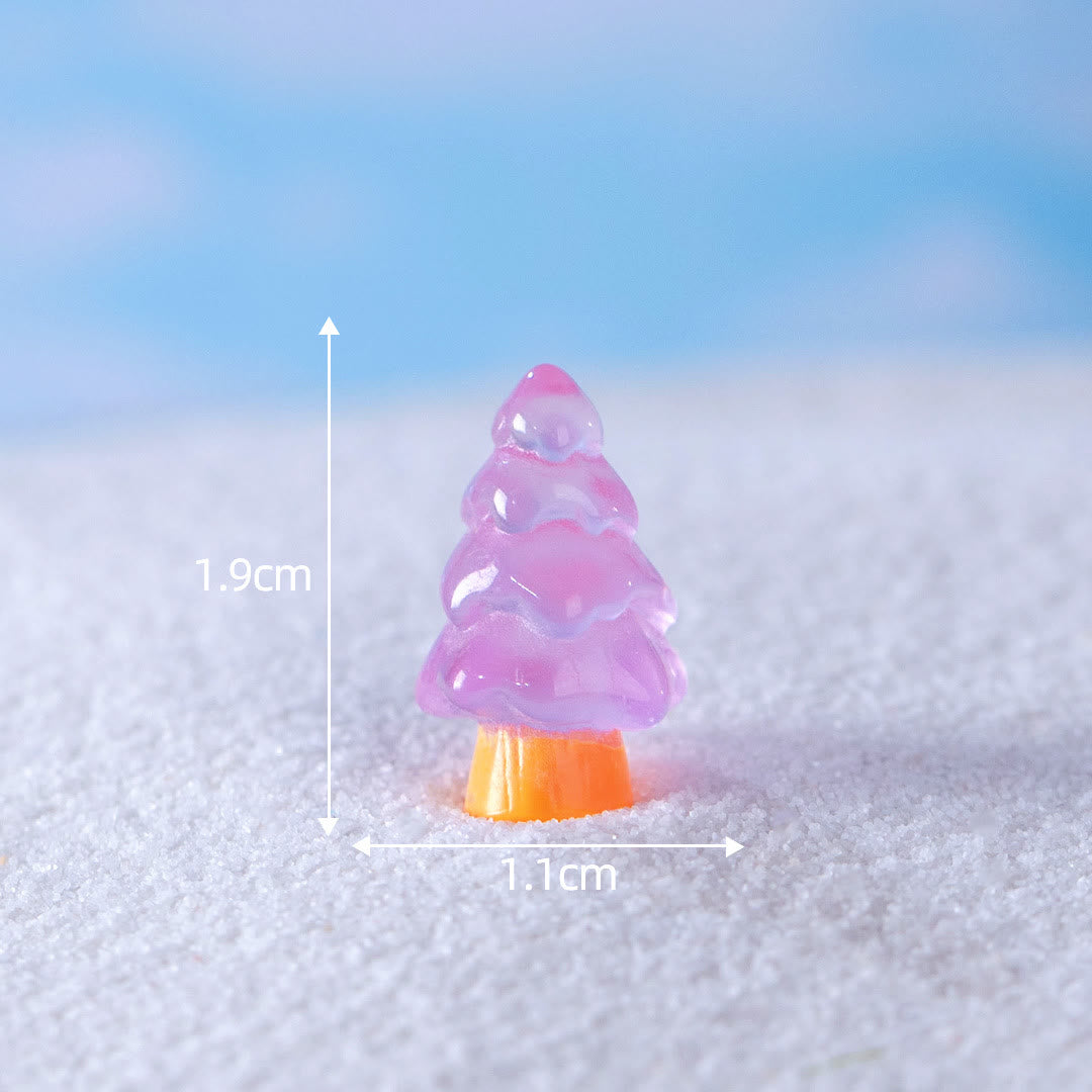 Olivenorma 5Pcs Crystal Mini Christmas Tree Sculpture Gemstone Decoration - image 17