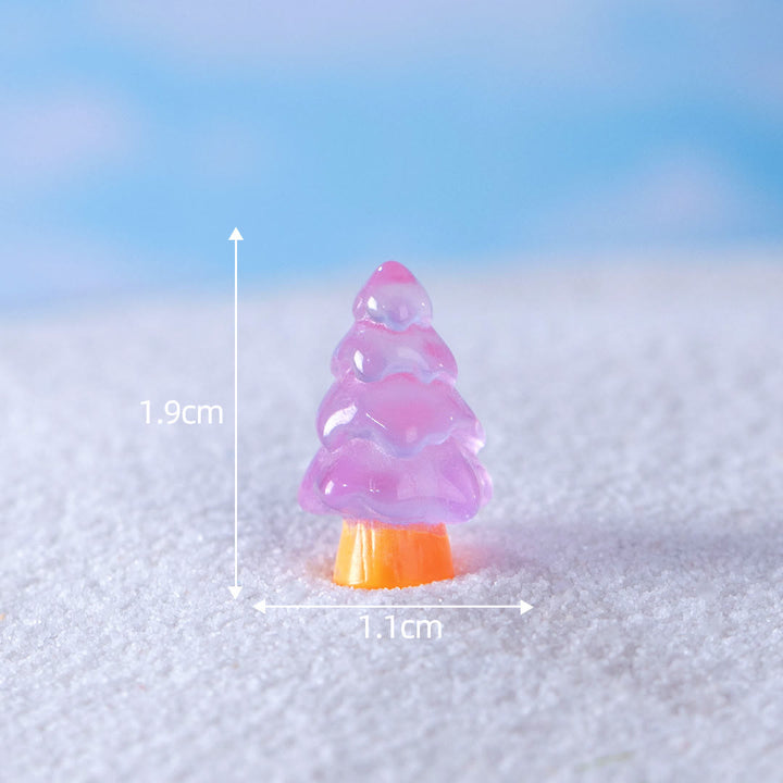 Olivenorma 5Pcs Crystal Mini Christmas Tree Sculpture Gemstone Decoration - image 17