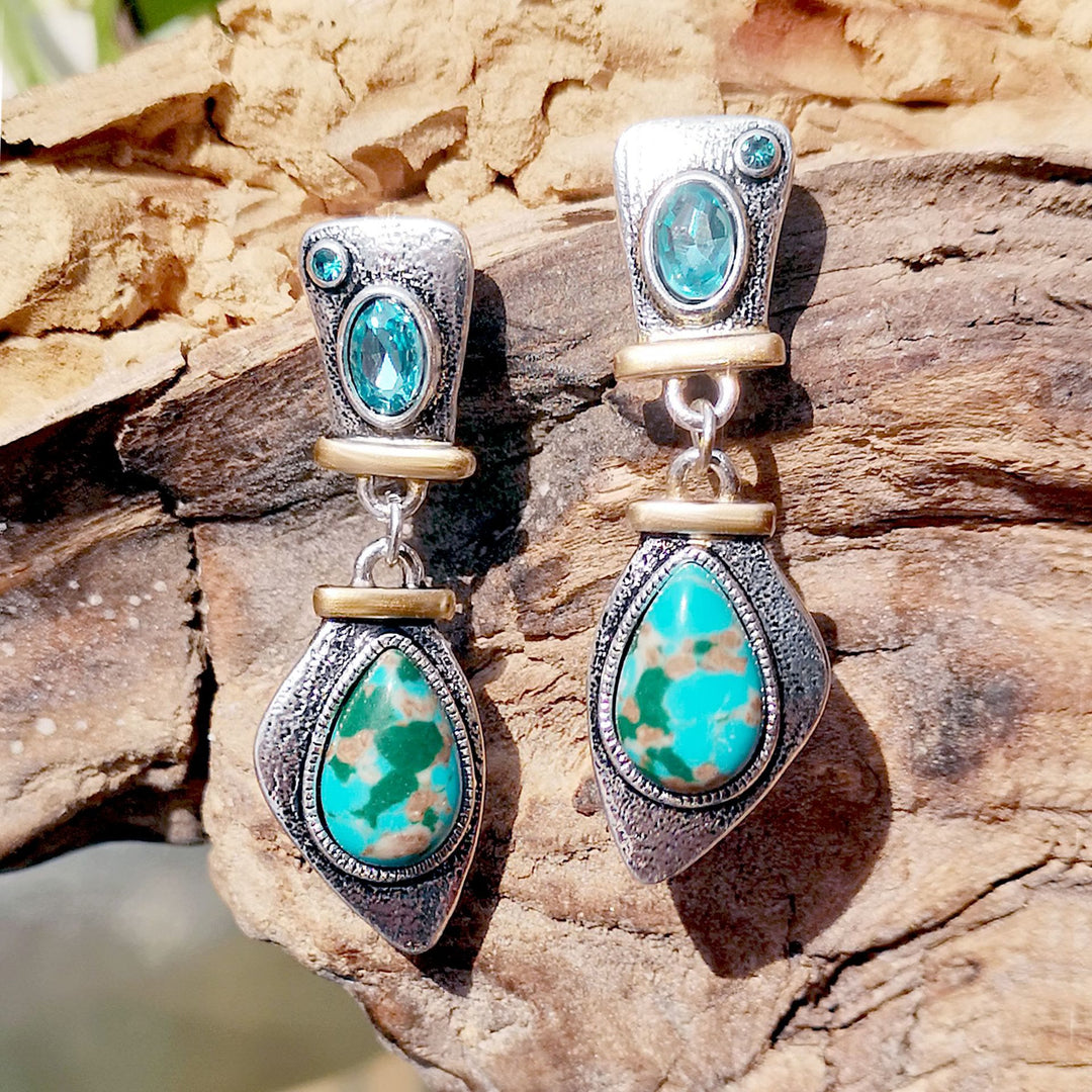 Olivenorma Emperor Stone Blue Topaz Earrings - image 5