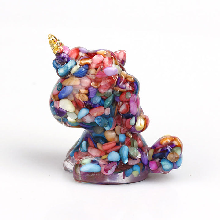 Olivenorma Crystal Unicorn Gemstone Decoration