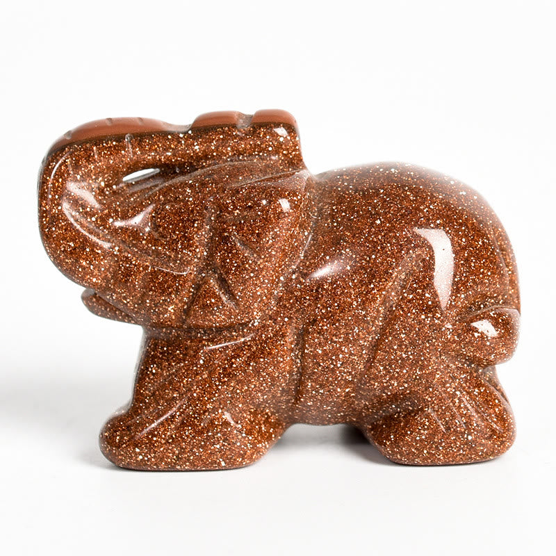 Olivenorma 1.5/2 Inches Carved Elephant Figurine Gemstone Decoration - image 48