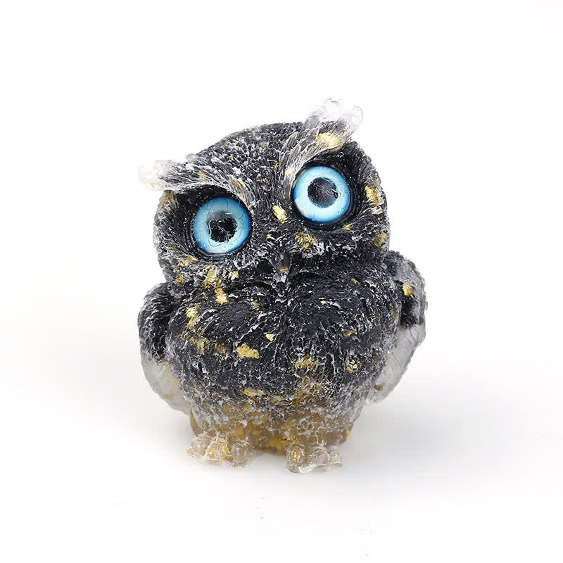 FREE Today: Wise Guardian Crystal Owl Figurine Gemstone Decoration - Obsidian - 2.08''(L) * 1.57''(W) * 1.45''(H) - With Card - image 14