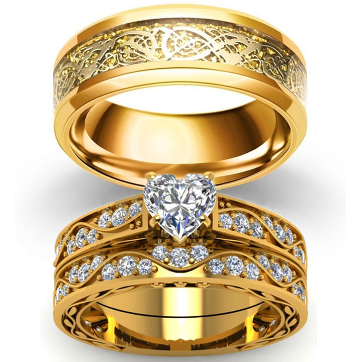 (Clearance 30% OFF / CODE: OFF30) Olivenorma For Noble Love Couple Rings