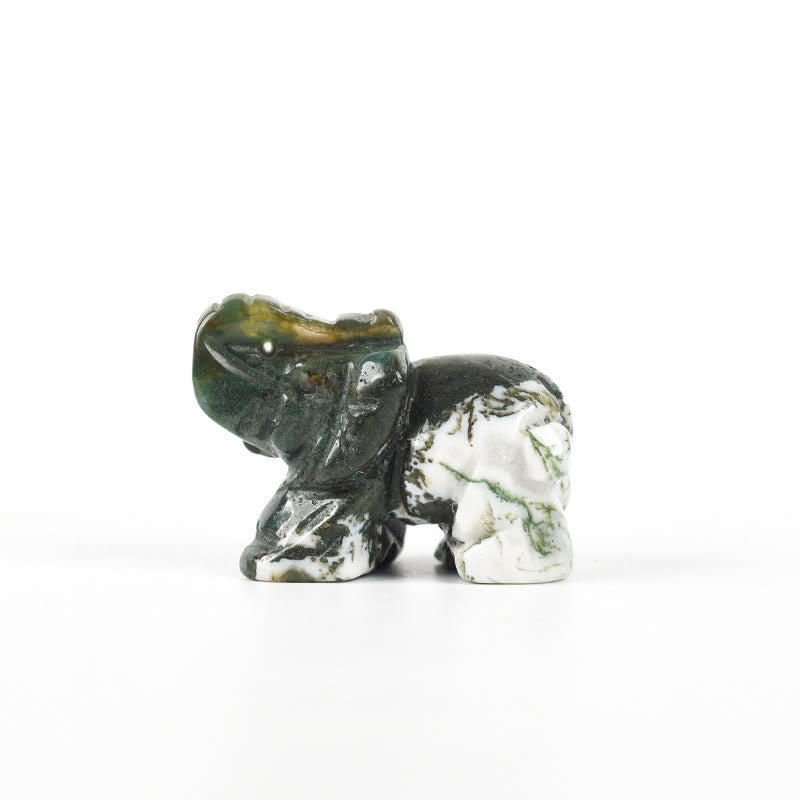 Olivenorma 1.5/2 Inches Carved Elephant Figurine Gemstone Decoration - image 4
