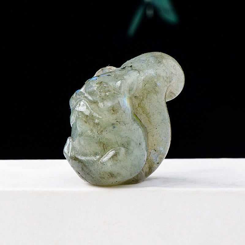 Olivenorma Natural Crystal Squirrel Carving Ornament Gemstone Decoration - image 22