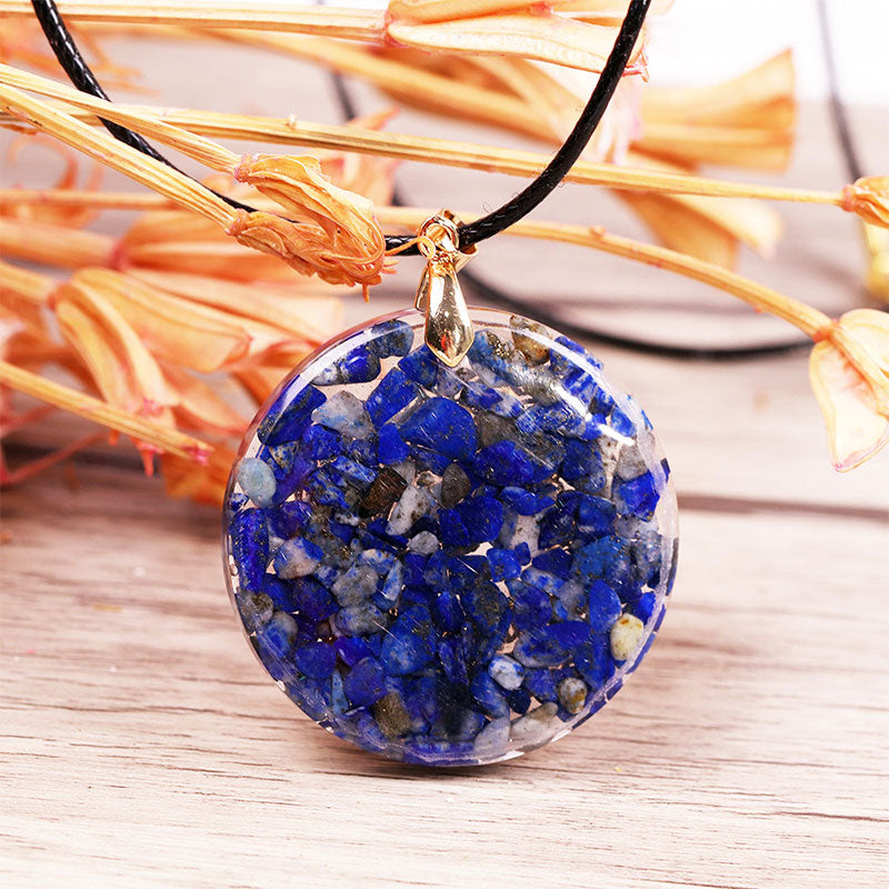 Olivenorma Raise Consciousness - Lapis Lazuli Orgone Energy Necklace